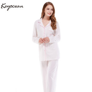 Keyocean cotton cozy women pajamas set