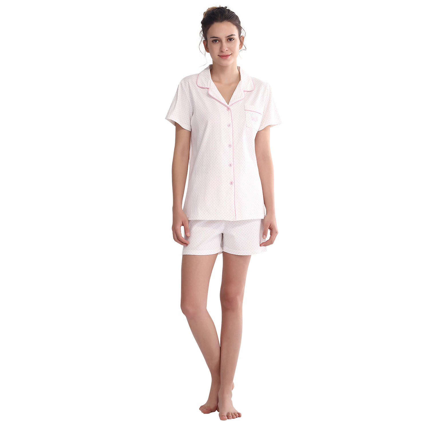 Keyocean Women PJ Set for Women or Ladies, 100% Cotton Women Pajamas Set -  Keyocean Cotton Nightgowns for Women